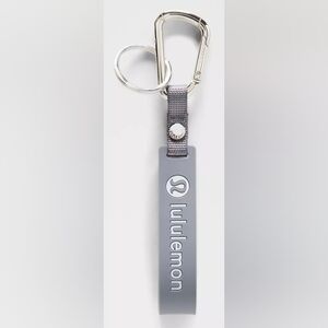Lululemon Silicone Keychain In Solar Grey/Starch Blue, New